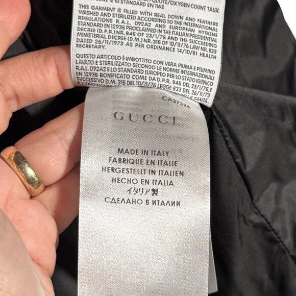 Gucci 2014 Black Toggle Accent Down Puffer Jacket - Picture 14 of 15